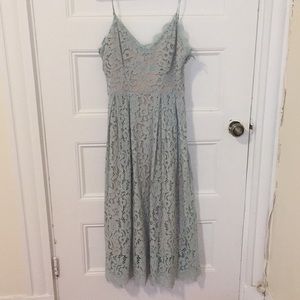 H&M SZ 6 Green Lace Dress